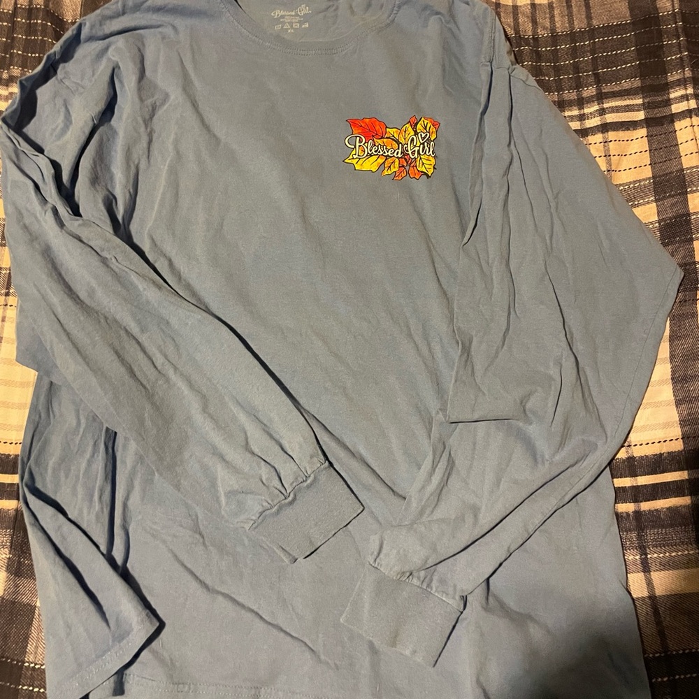 Blessed Girl Blue Long Sleeve Tee